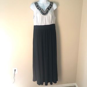 Beaded Neckline Dress